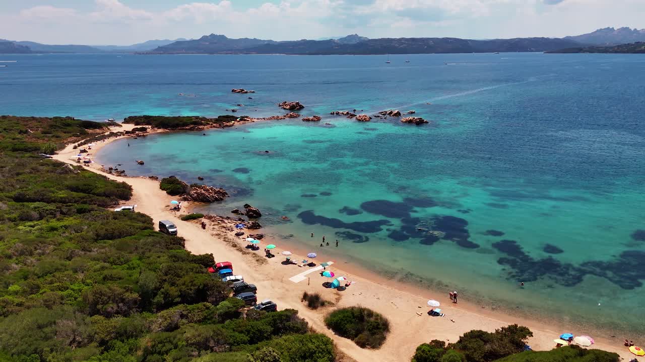 Scenic Sardinia beach with turquoise water, relaxation, and summer vibes