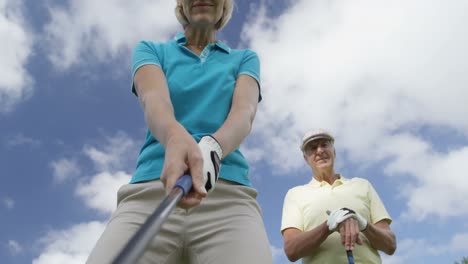 Golfspieler-Spielen-Zusammen