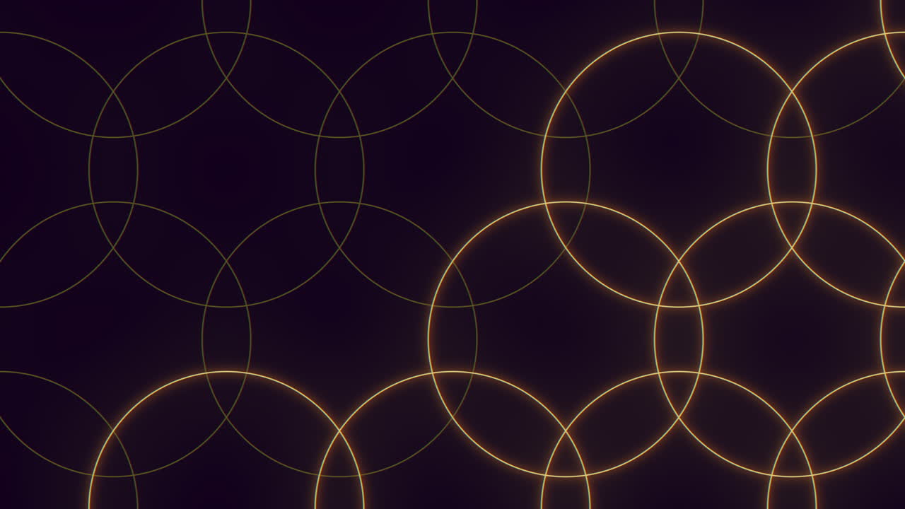 검은색 배경 에 매혹적 인 노란색 원 패턴