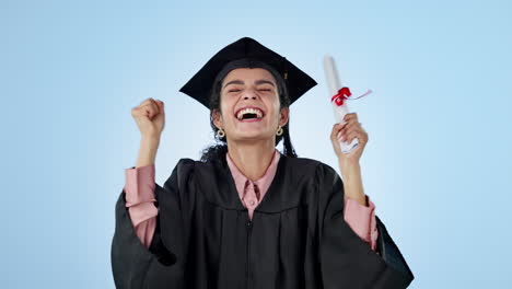 éxito en la graduación, certificado