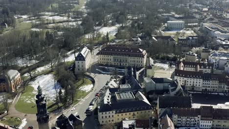 imágenes aéreas de drones de weimar en un soleado día de primavera