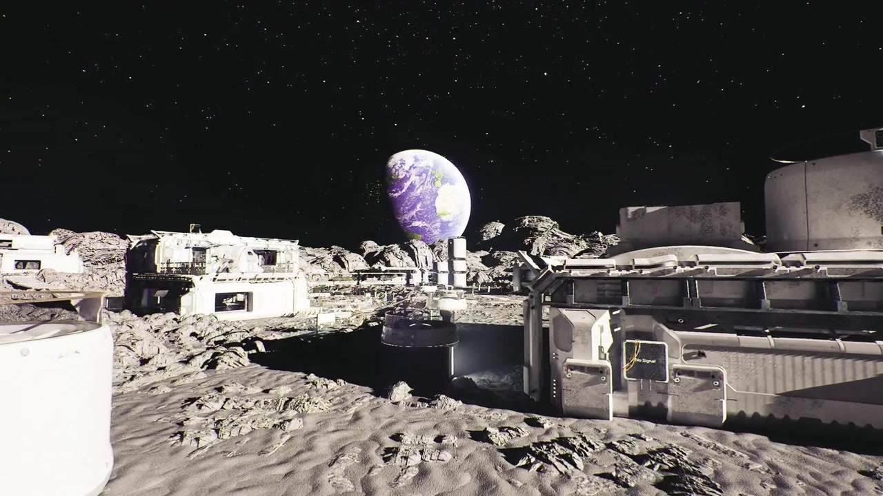 Instalações terrestres de apoio à exploração lunar e gerenciamento de veículos