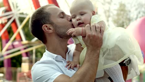 father with his baby daughter