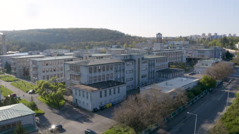 buildings of the thomayer university hospital in prague on a sunny day