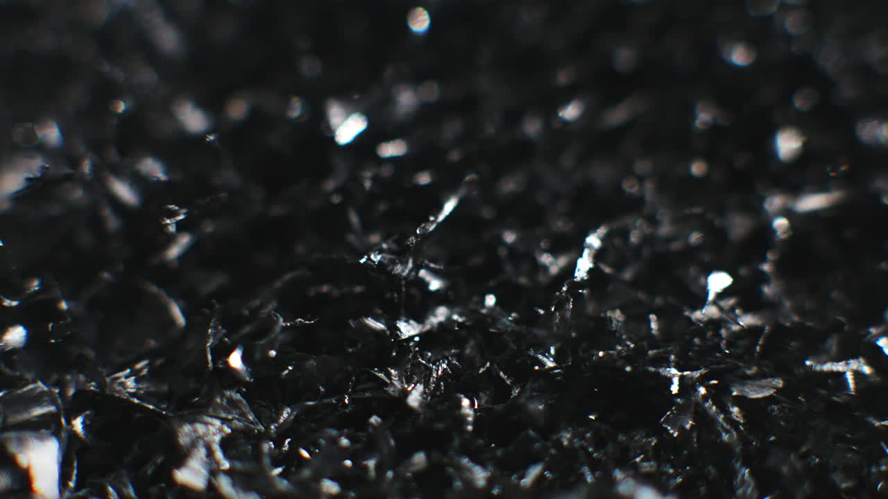 Metal fillings close-up shot