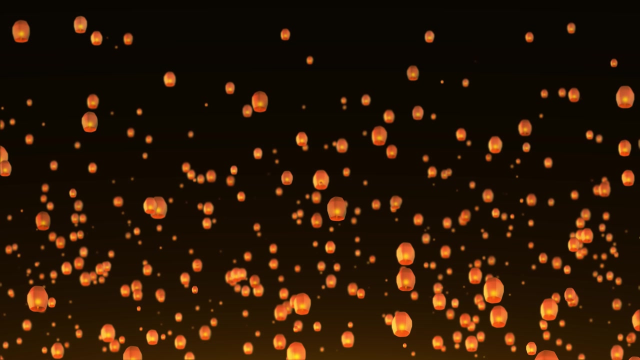 Lanterner baggrund Diwali festival svævende lamper indisk papir flyvende lanterne lys og musik
