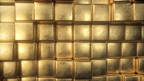 beautiful abstract golden cubes