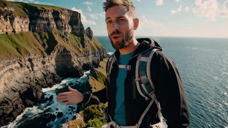 hiking adventure by the coast