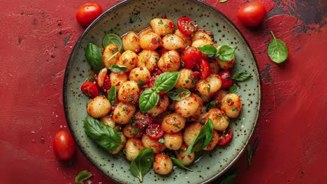 gnocchi with tomatoes and basil