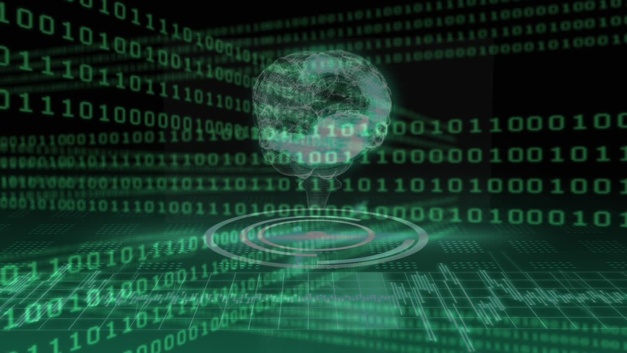 compuesto digital de una ilustración 3d del cerebro humano