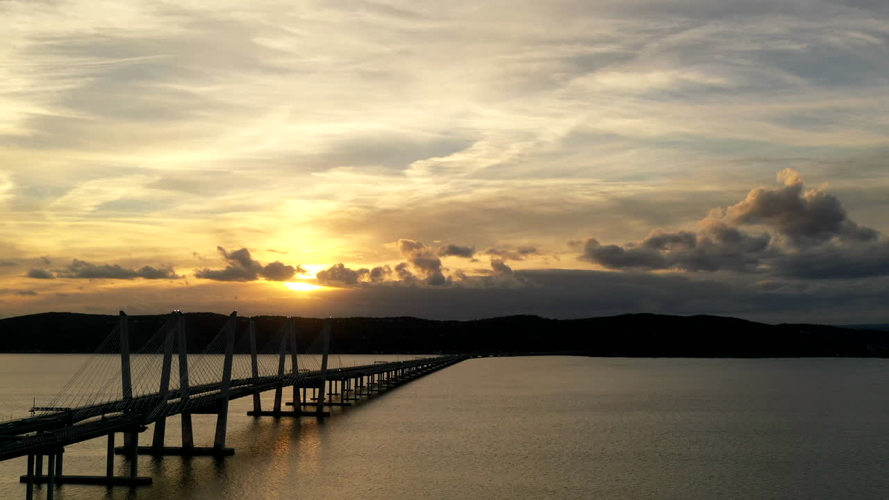 An aerial time lapse over the Governor Mario M