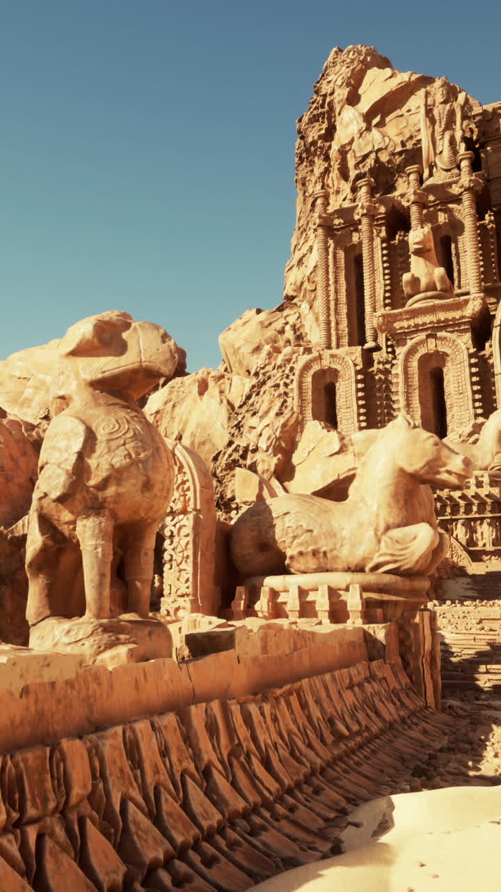 antiguas ruinas en el desierto