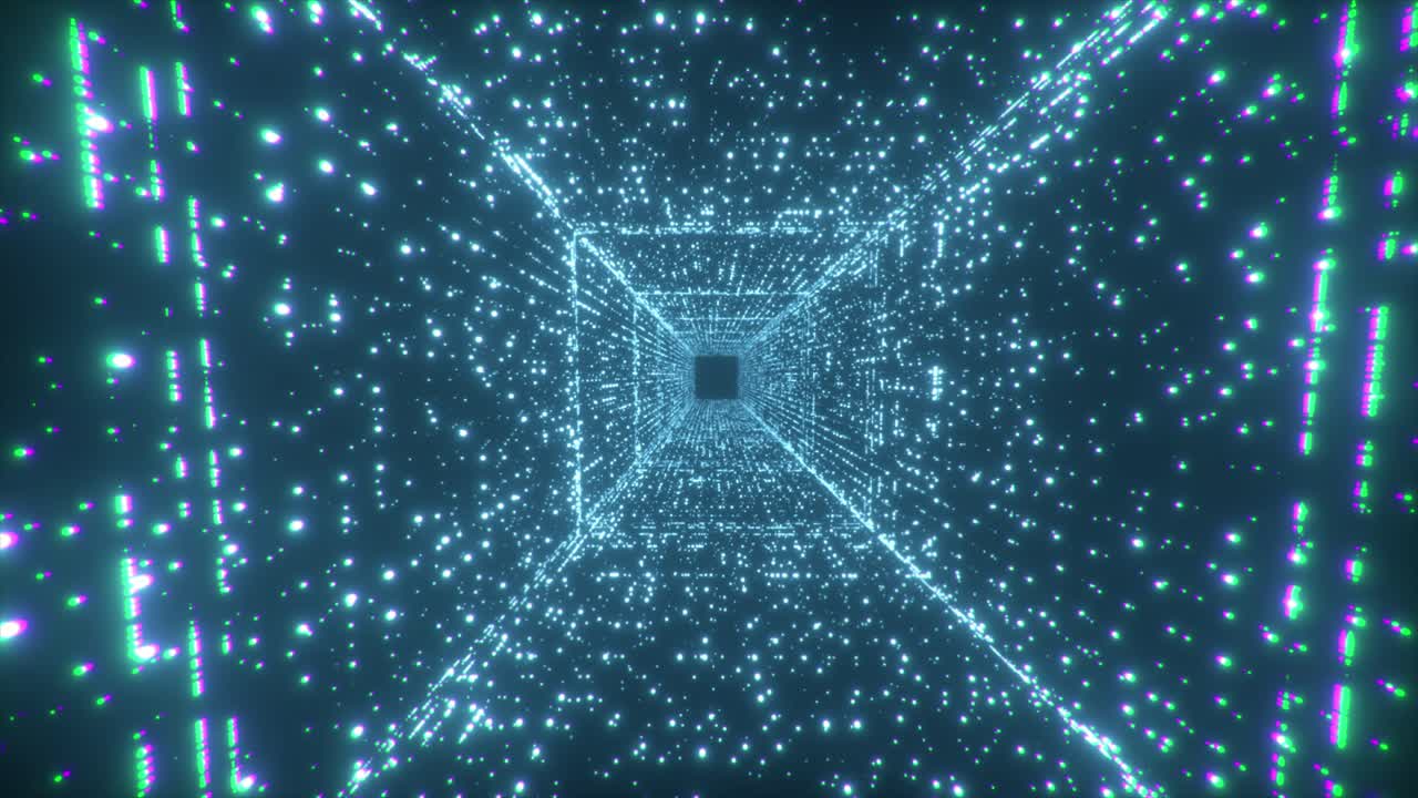 túnel digital resumido y brillante