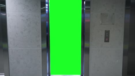 elevator green screen