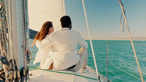 back, love and travel with a couple on a yacht