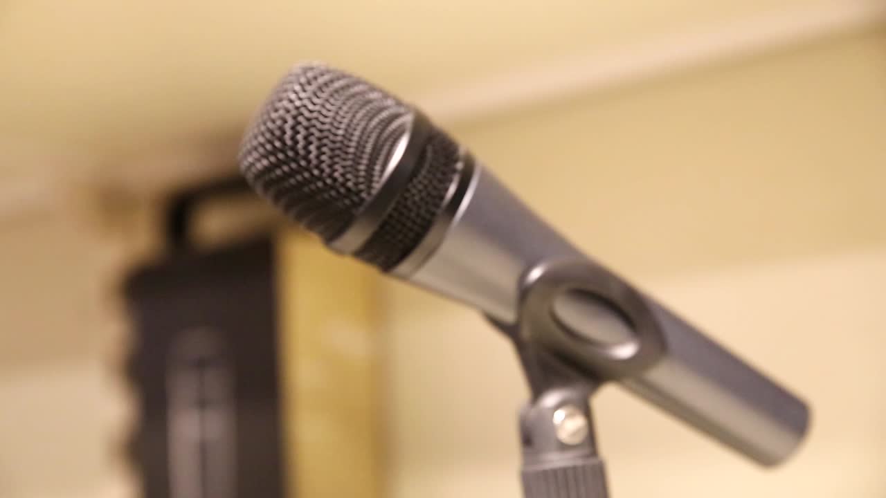 micrófono dinámico profesional para canción, movimiento lateral, movimiento lateral