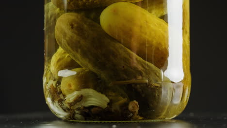 jar of pickled cucumbers