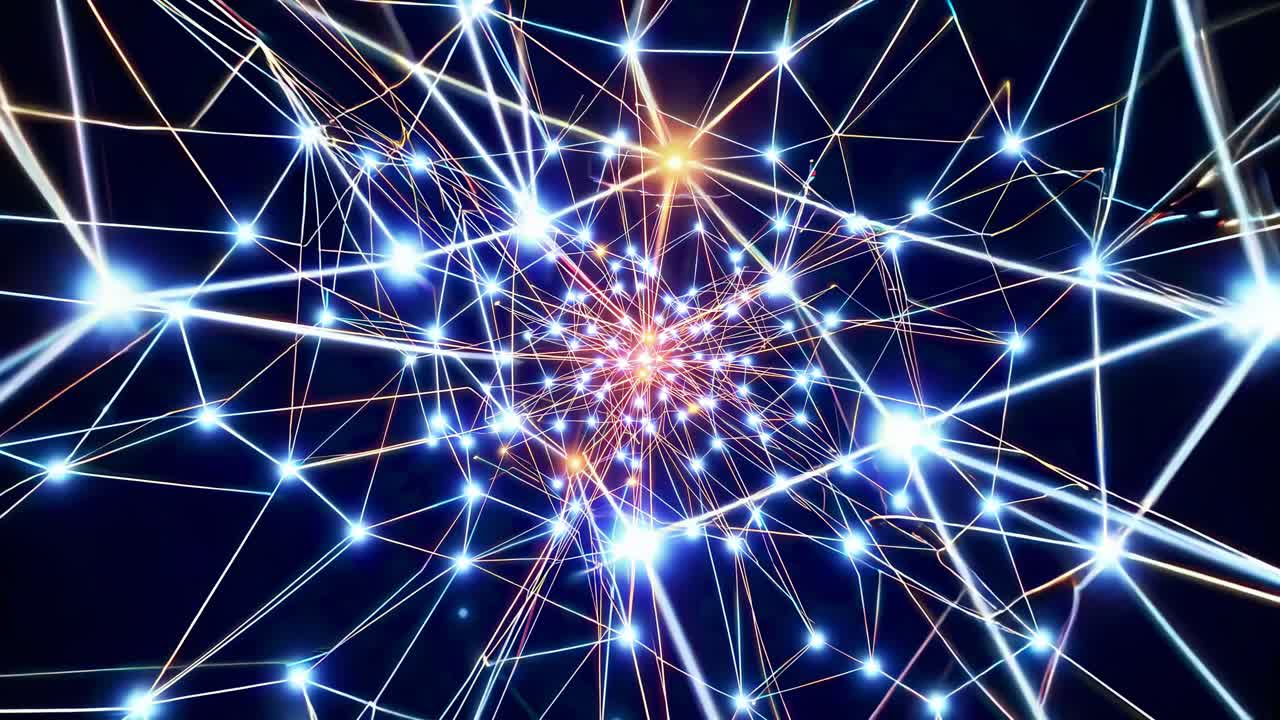 patrón de red abstracto