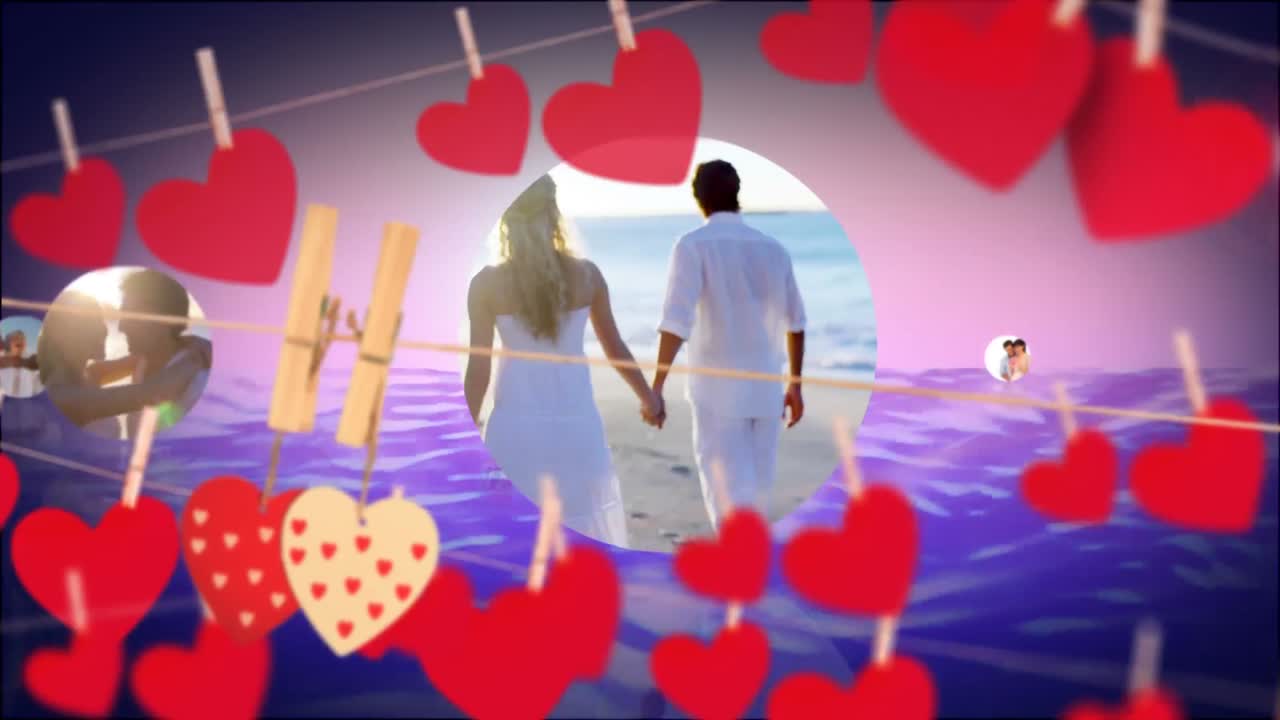 해변에 있는 커플