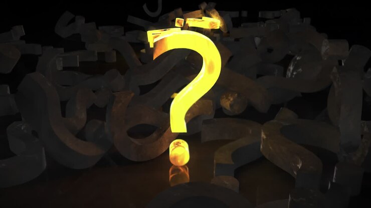 presentación de signo de interrogación