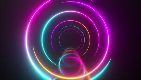 neon circle tunnel