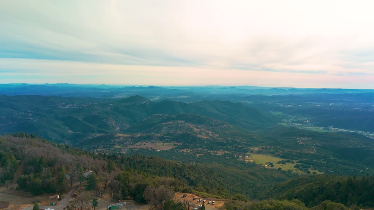 Breathtaking Views Of Palomar Mountain State Park In California, United States. Aerial Drone Shot