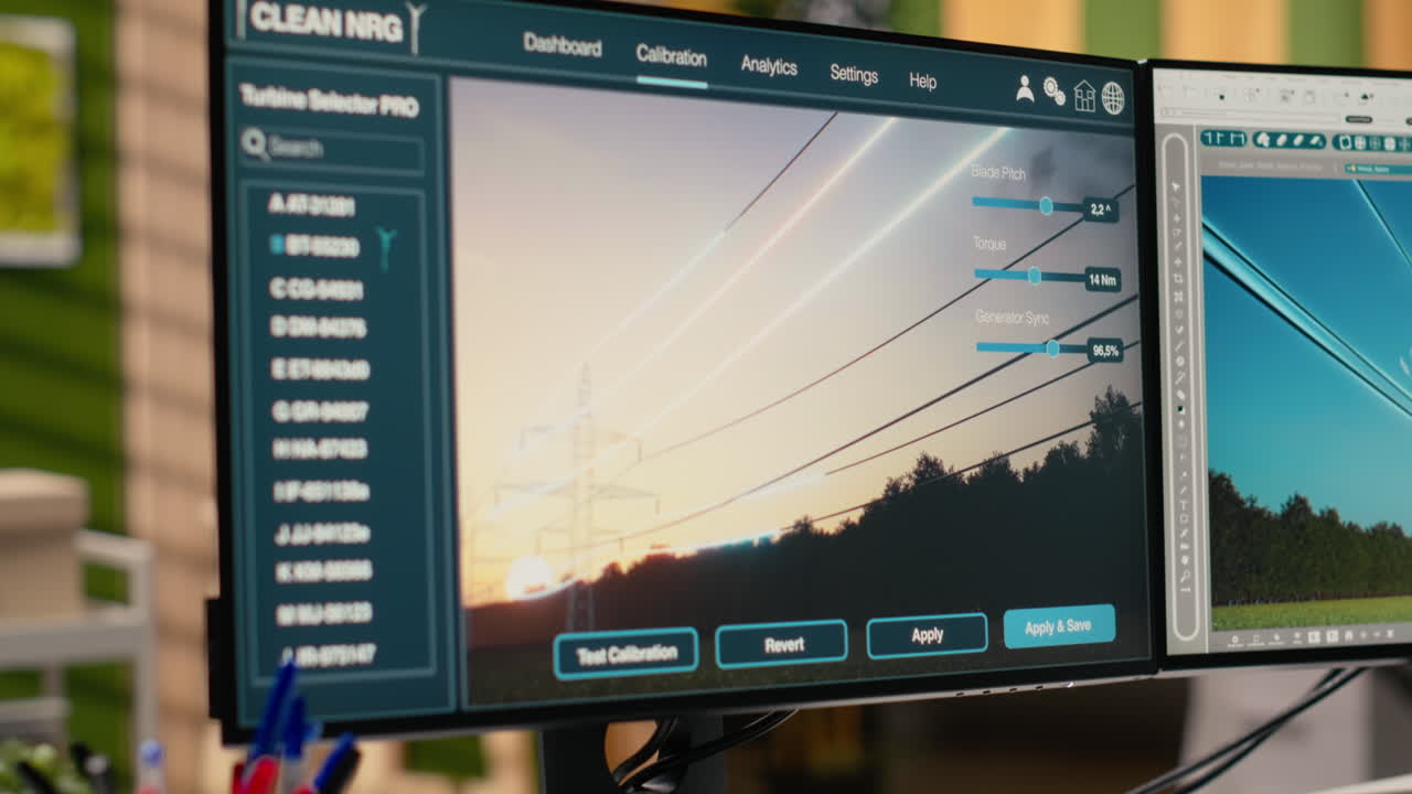 Digital Modeling Tool On Computer Used For Smart Electric Grid Development