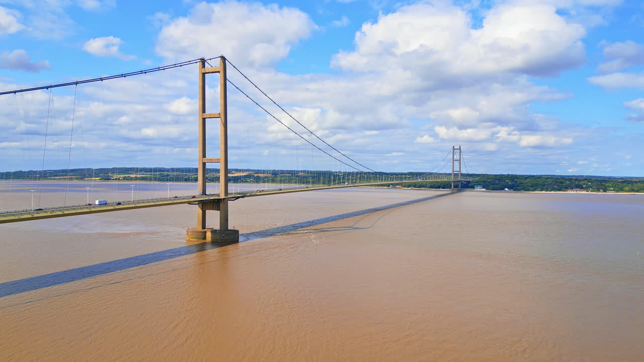 Enjoy the view of Humber Bridge in this captivating video