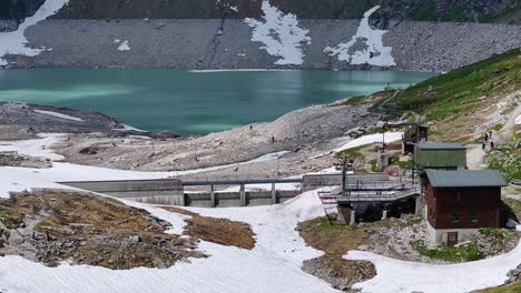 the ski resort of weissee gletscherwelt and it’s own water reservoir