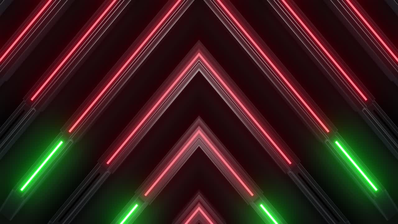 fondo geométrico de neón abstracto