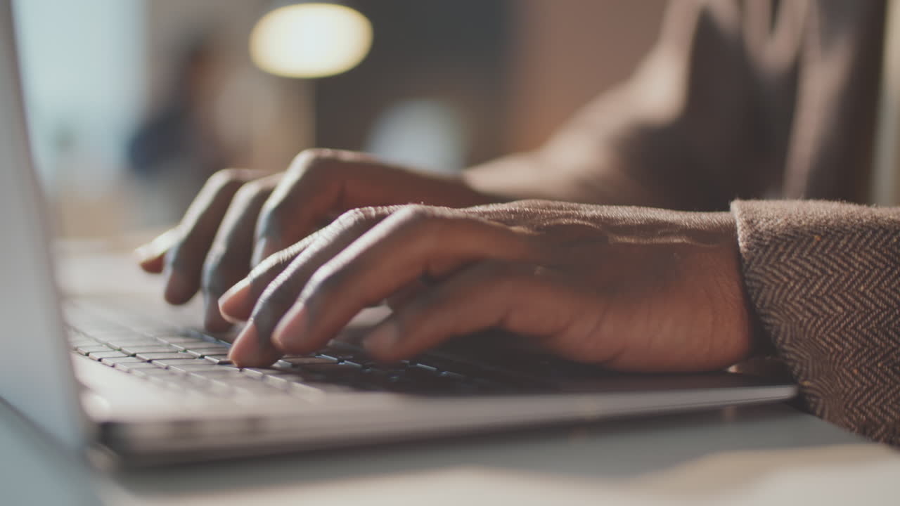 Unrecognizable Man At Work