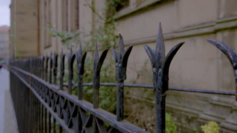 wrought iron fence nearby the good shepherd of san sebastián cathedral