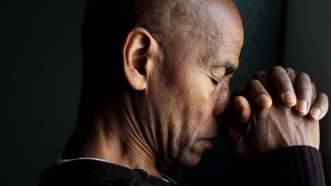 praying-to-god-with-hands-together-on-white-background-with-people-stock-video-stock-footage