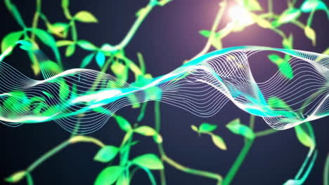 abstract plant waves