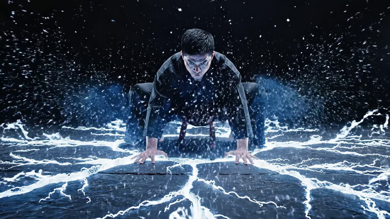 Karate Master with Lightning Energy