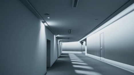 empty modern office corridor