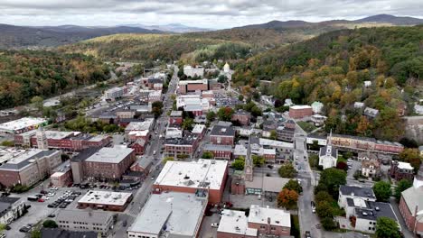 high aerial over montpelier vermont