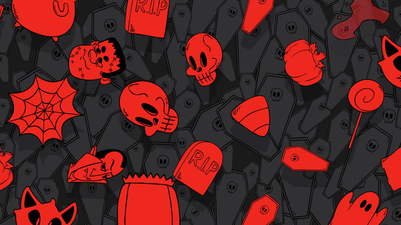 호박 2와 할로윈 배경 애니메이션