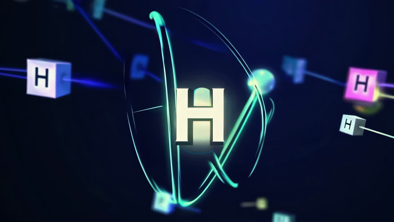 Abstract Digital Representation of Hydrogen and Carbon Atoms and Molecules