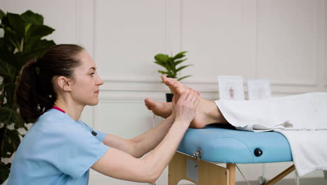 physiotherapist giving a massage