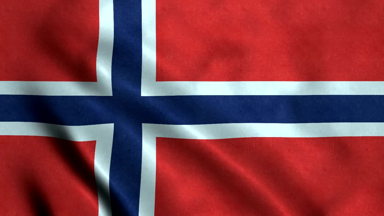 bandera de la isla de peter con un bucle sin costuras de 4k