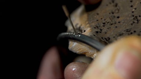 goldsmith manufacturing bangle in workshop 4k