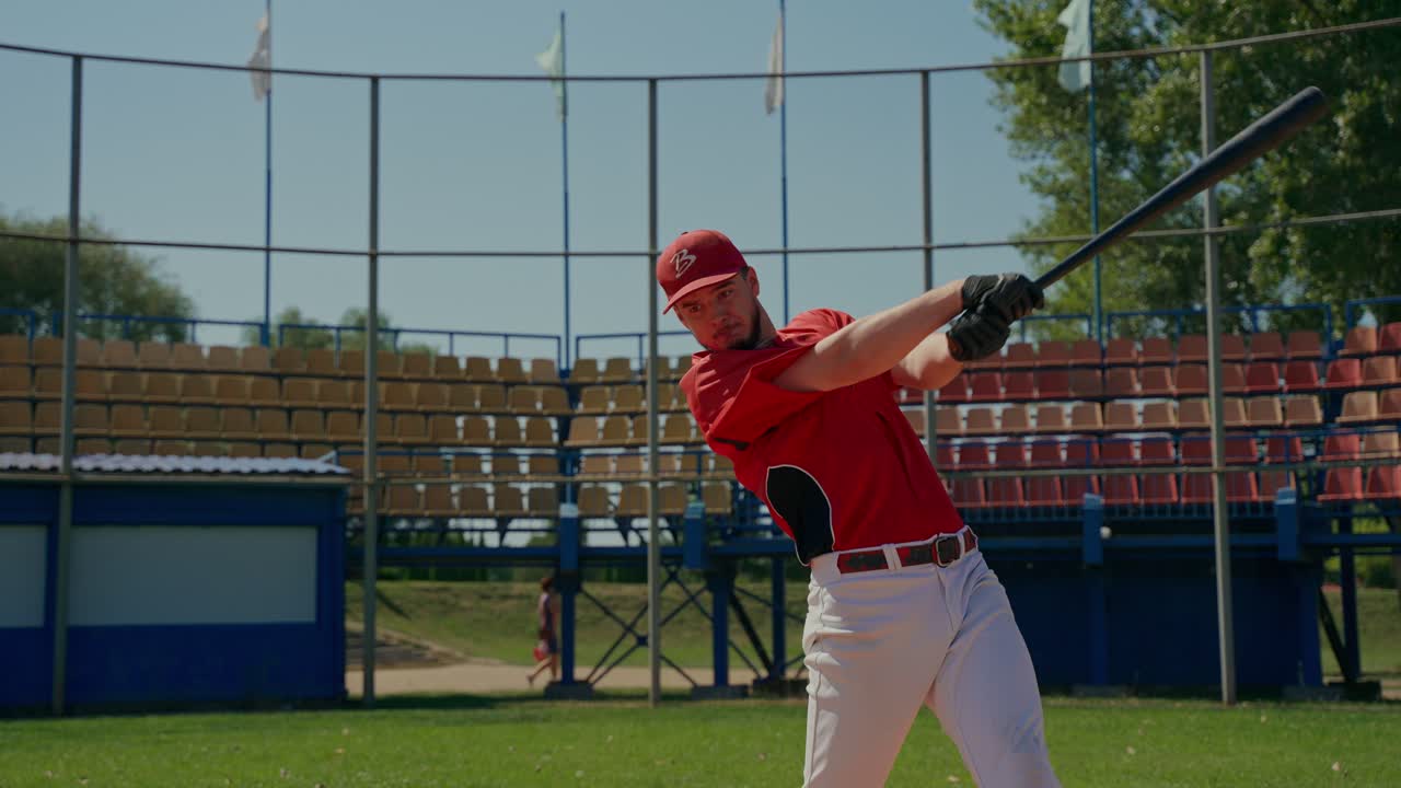 Giocatore di baseball sul campo