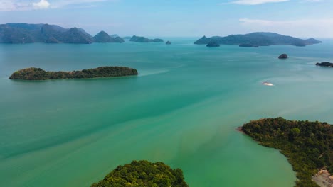 tropical nature and blue ocean drone footage langkawi islands malaysia aerial 2