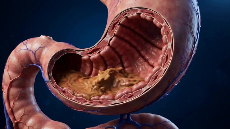 3D Medical Animation Showing Human Stomach Anatomy And Digestive Function