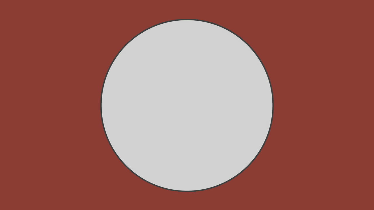 círculo contra un fondo marrón