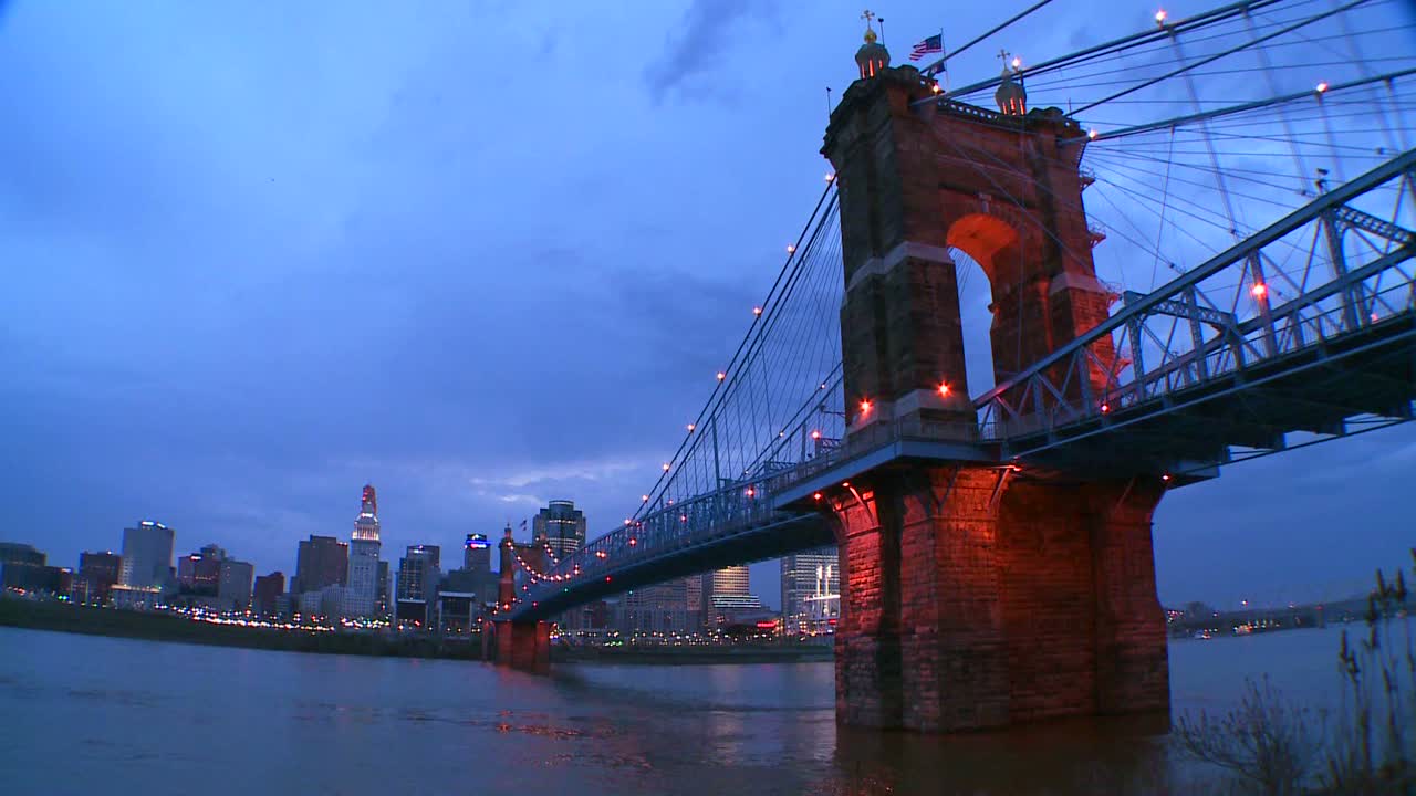 신시내티 오하이오 1의 아름다운 야경