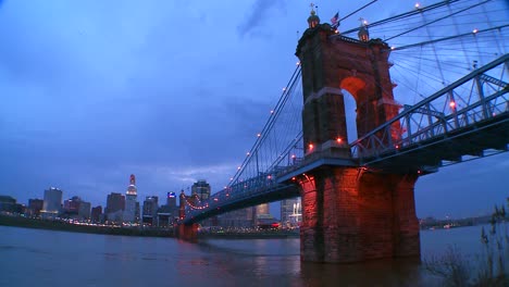 a beautiful night shot of cincinnati ohio 1