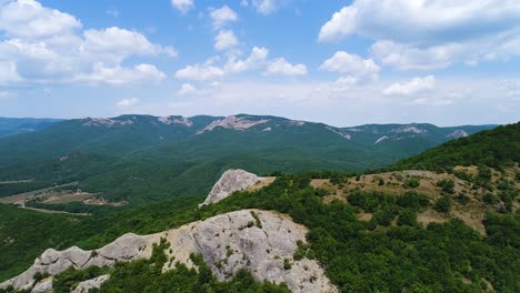 mountain range scenery