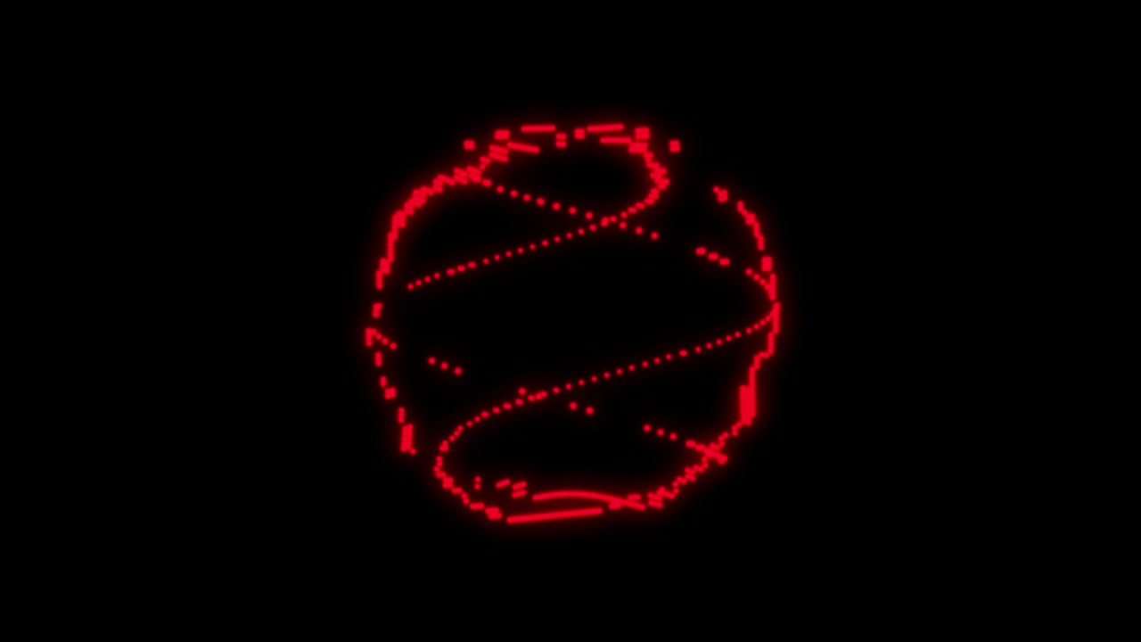 Grafica in movimento con animazione in loop di diffusione e dispersione di particelle